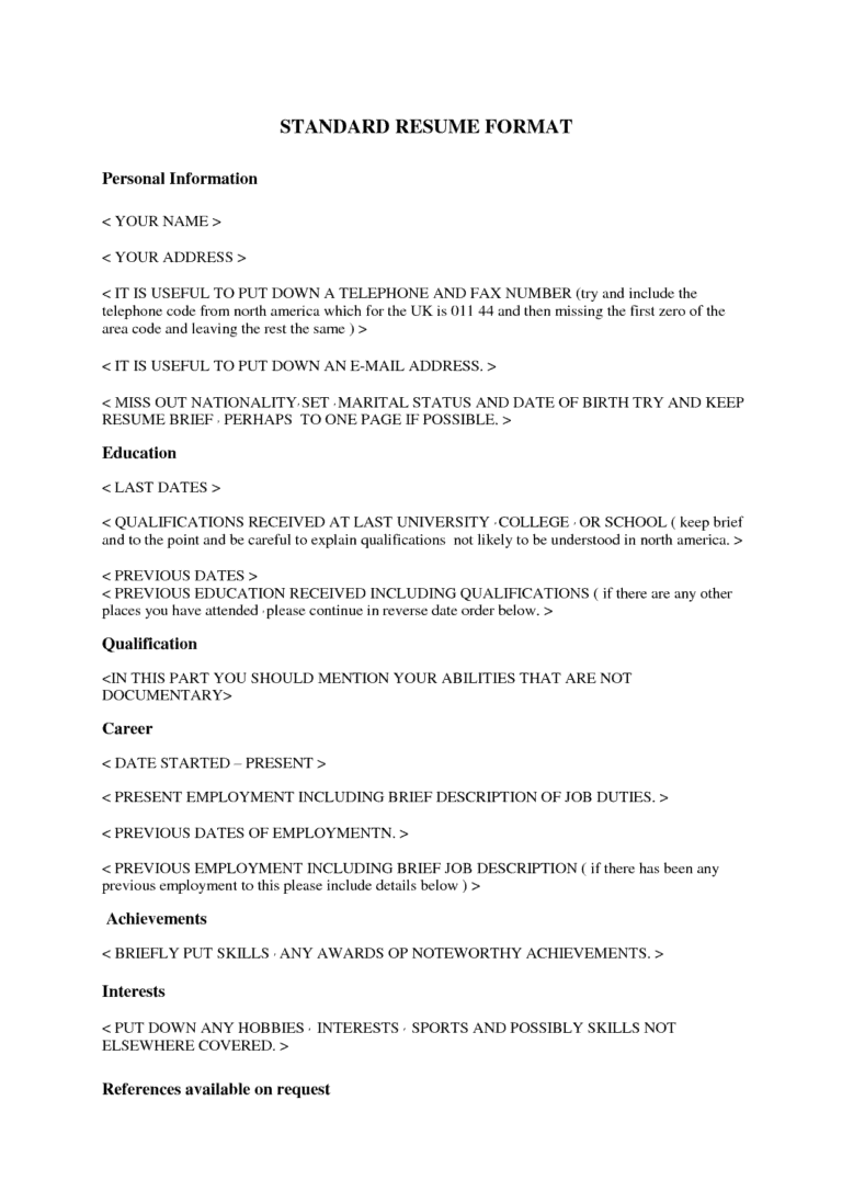 temp job on a resume