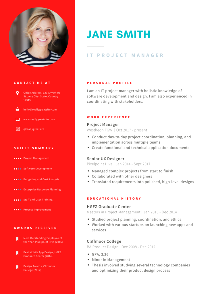 Should A Professional Resume Have Color