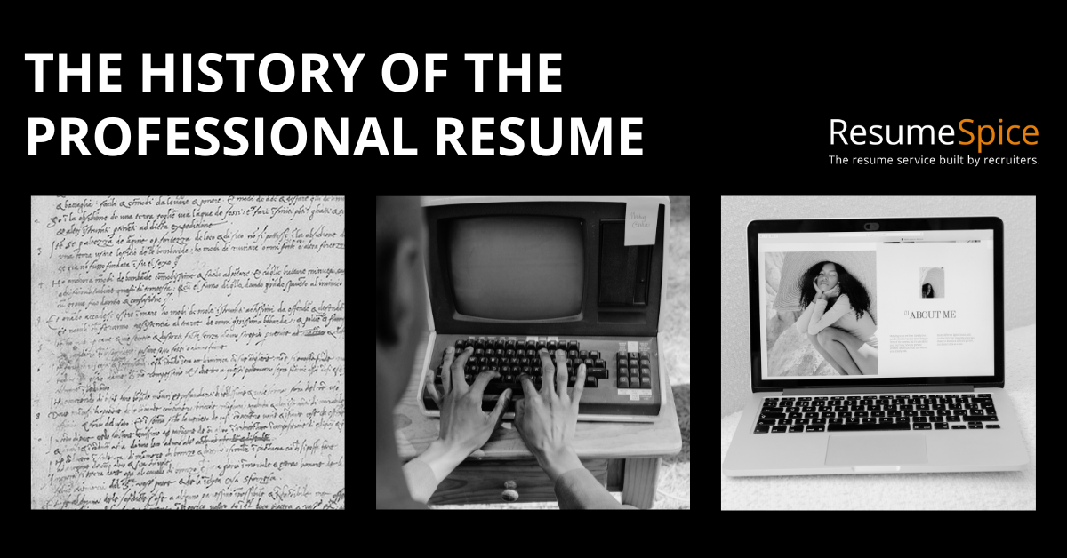 The History of The Professional Resume