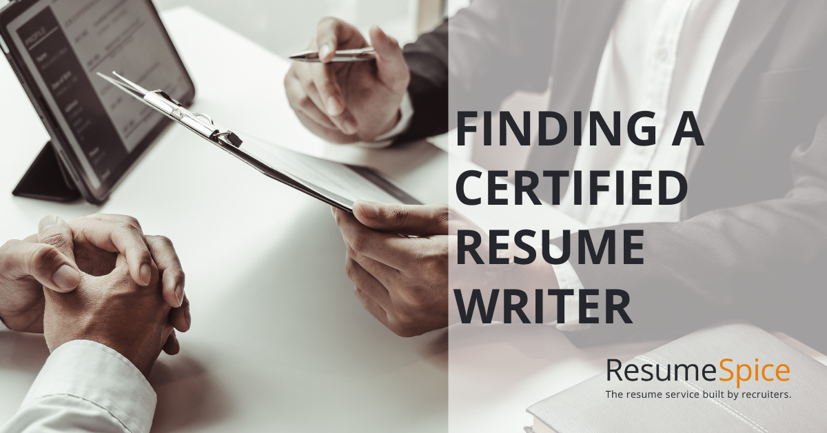 Finding a Certified Resume Writer 